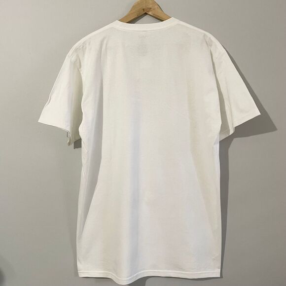 VANS T-Shirt Rainbow Logo Classic White 100% Cotton Unisex Large - Picture 3 of 11